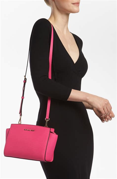 hot pink michael kors selma bag|michael kors selma handbags.